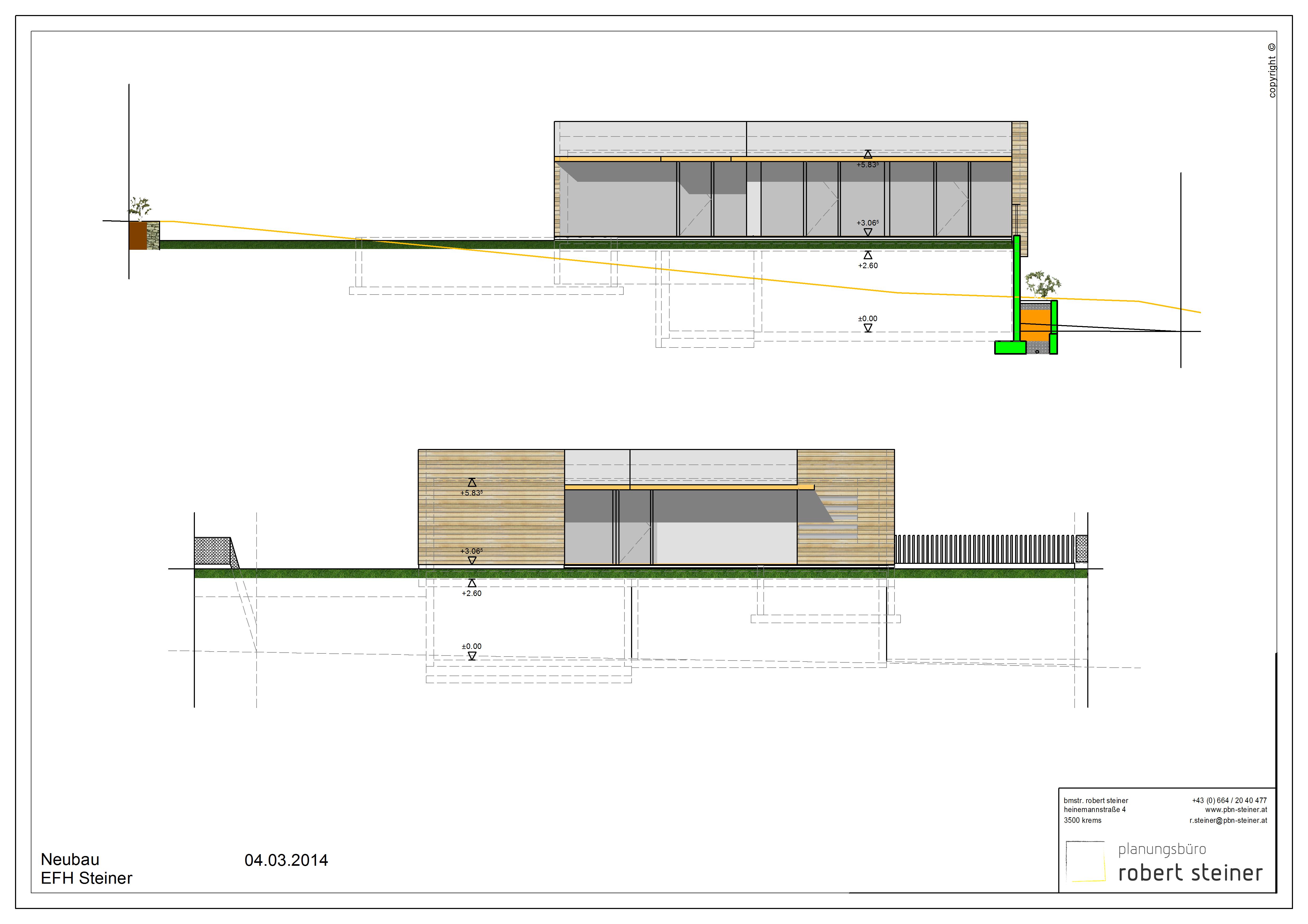 Einreichplan EFH Steiner -kirchen 15032014 Ansichten 1